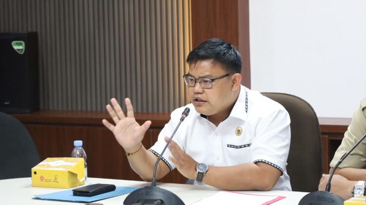 Anggota Komisi I Christian Lois saat RDP (foto:ist)