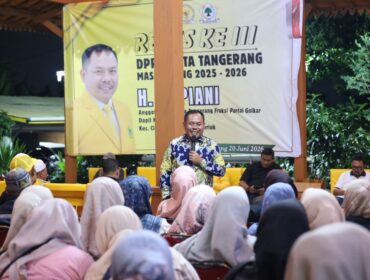 Supiani, Ketua Komisi IV saat Reses DPRD Kota Tangerang yang digelar di Daerah Pemilihan (Dapil) V (foto: ist)